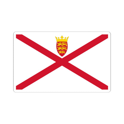 Flag of Jersey (United Kingdom) STICKER Vinyl Kiss-Cut Decal