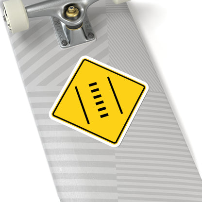MUTCD-PR W17-3b (Puerto Rico) (Road Sign) STICKER Vinyl Kiss-Cut Decal