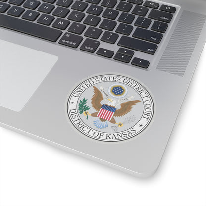 Seal of the United States District Court for the the District of Kansas - STICKER Vinyl Kiss-Cut Decal