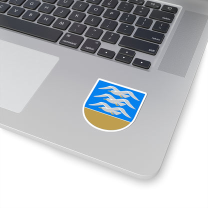 Rauman mlk.vaakuna (Finland) (Coat of Arms) STICKER Vinyl Kiss-Cut Decal
