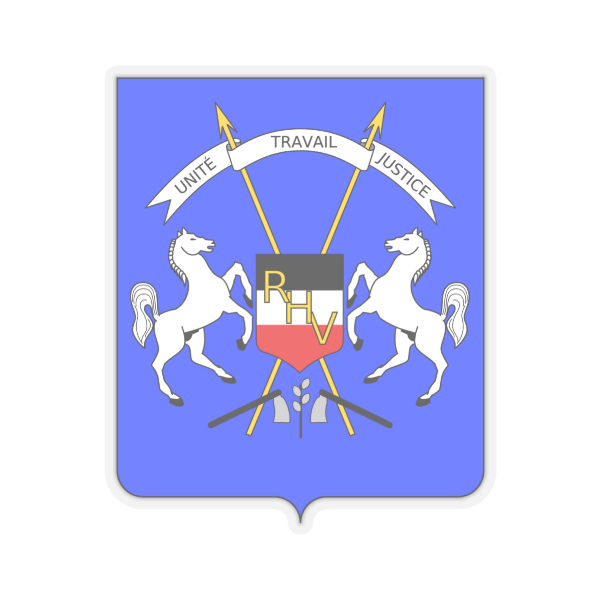 Coat of arms of Upper Volta - STICKER Vinyl Kiss-Cut Decal