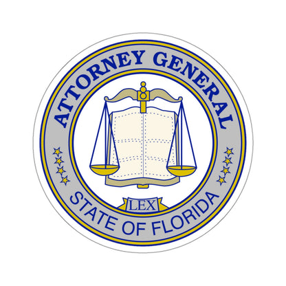 Seal of the Attorney General of Florida - STICKER Vinyl Kiss-Cut Decal