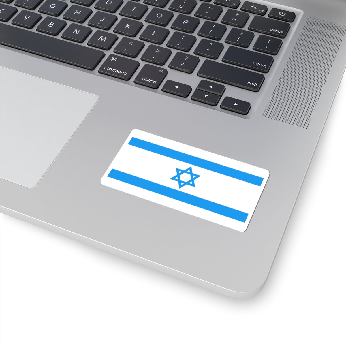 Flag of Israel Light Blue 1-2 (Israel) STICKER Vinyl Kiss-Cut Decal