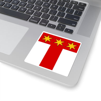 CHE Ammann Flag (Switzerland) STICKER Vinyl Kiss-Cut Decal
