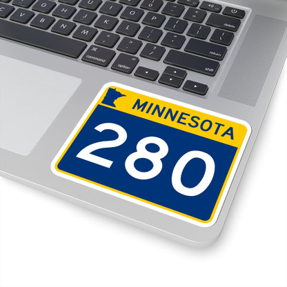 MN-280 wide (Minnesota) (Road Sign) STICKER Vinyl Kiss-Cut Decal