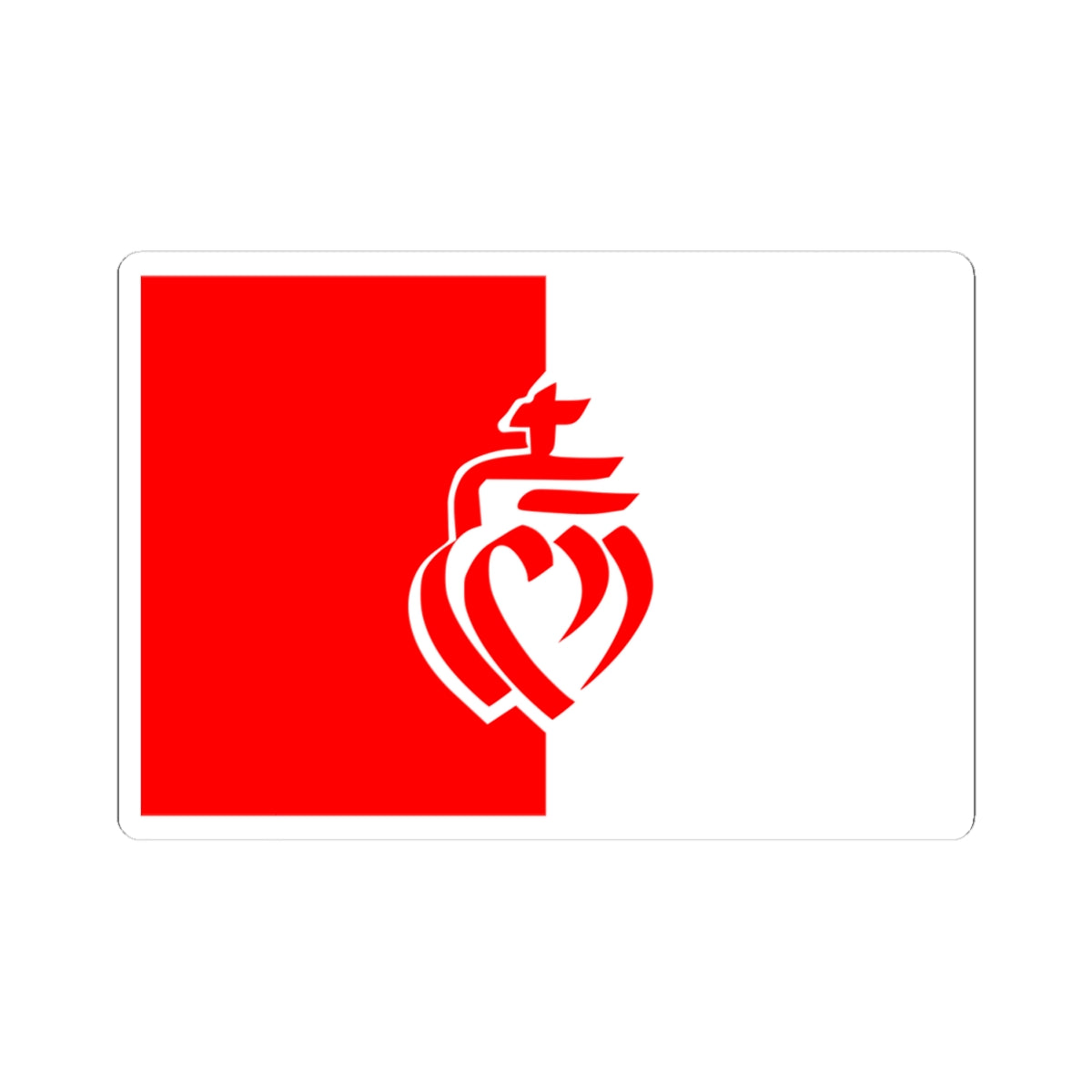 Flag of Vendee (France) STICKER Vinyl Kiss-Cut Decal