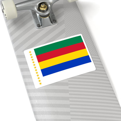 Flag of the State of Souaida state (Syria) STICKER Vinyl Kiss-Cut Decal