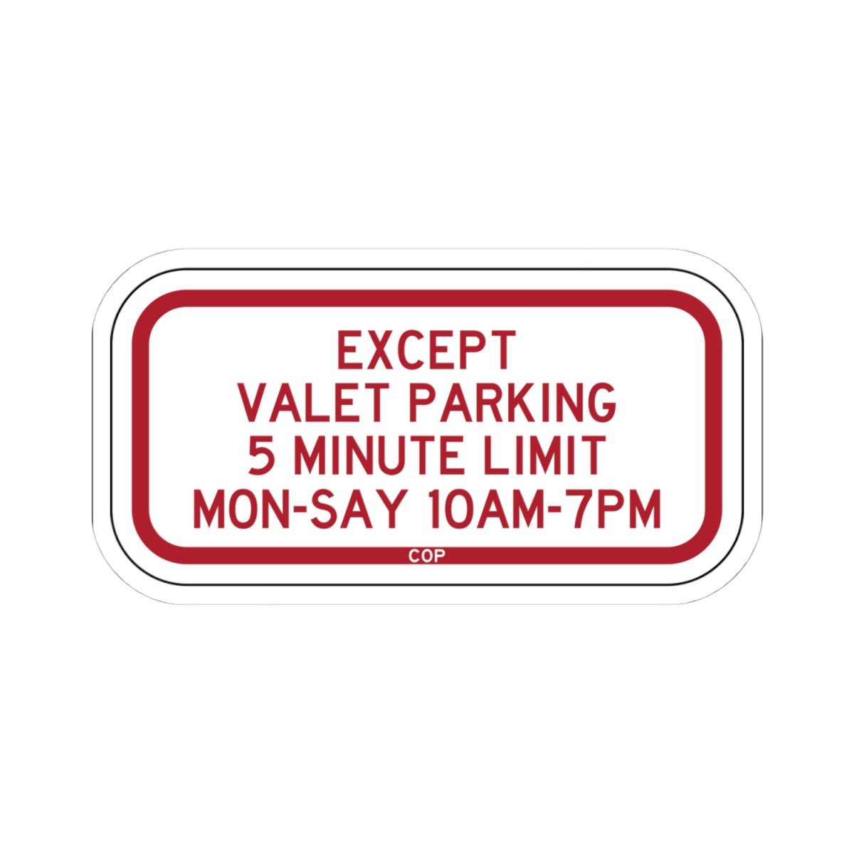 PBOT Road sign P1736 (Oregon) (Road Sign) STICKER Vinyl Kiss-Cut Decal