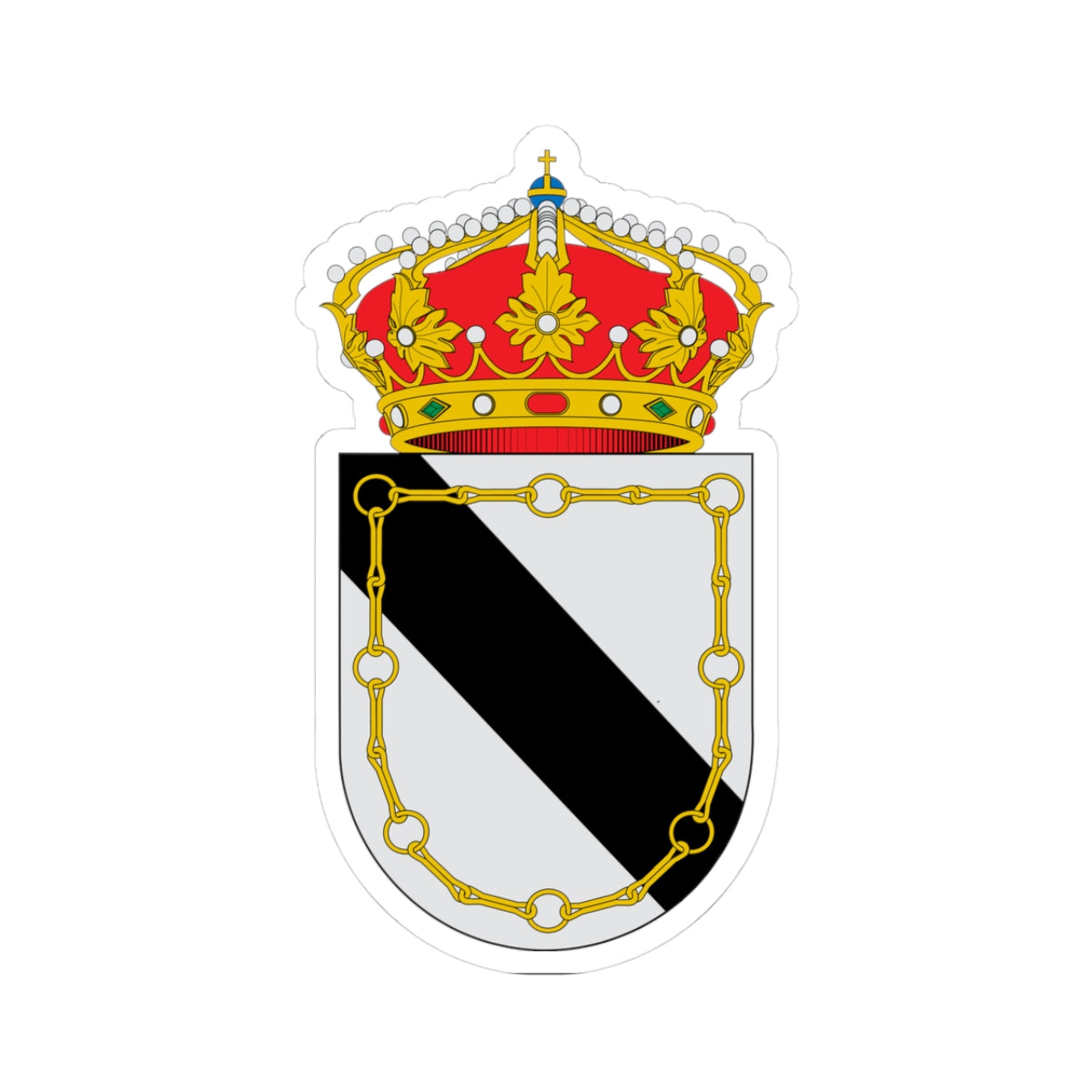 Escudo de Baides (Spain) (Coat of Arms) STICKER Vinyl Kiss-Cut Decal