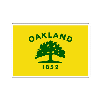 Flag of Oakland, California - STICKER Vinyl Kiss-Cut Decal