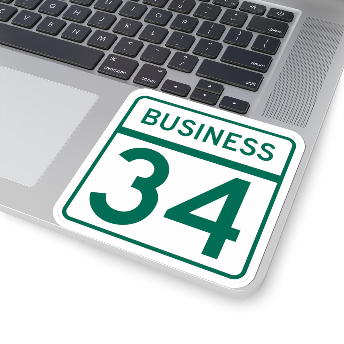 MD Route 34 Business (Maryland) (Road Sign) STICKER Vinyl Kiss-Cut Decal