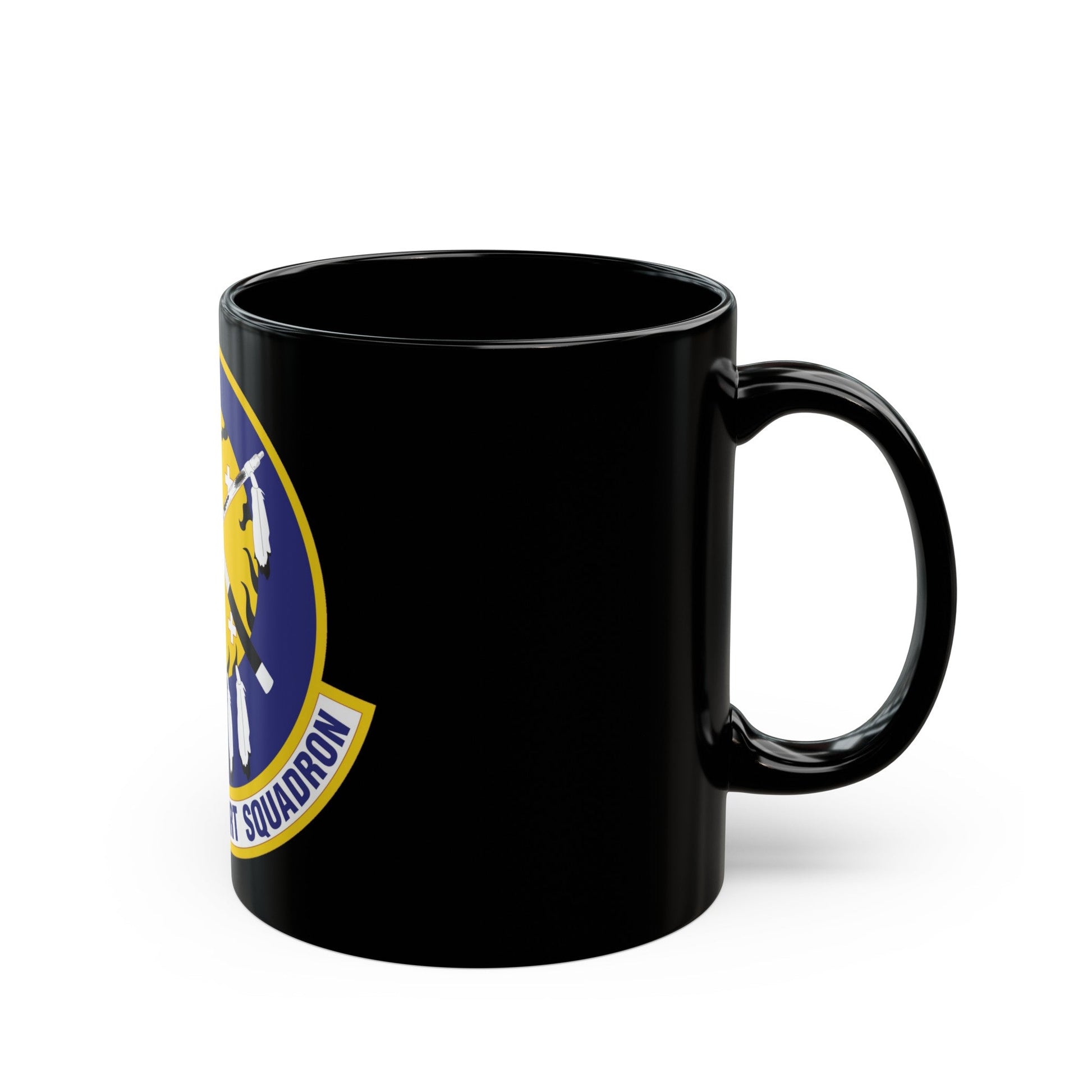 137th Aerial Port Squadron (U.S. Air Force) Black Coffee Mug-The Sticker Space