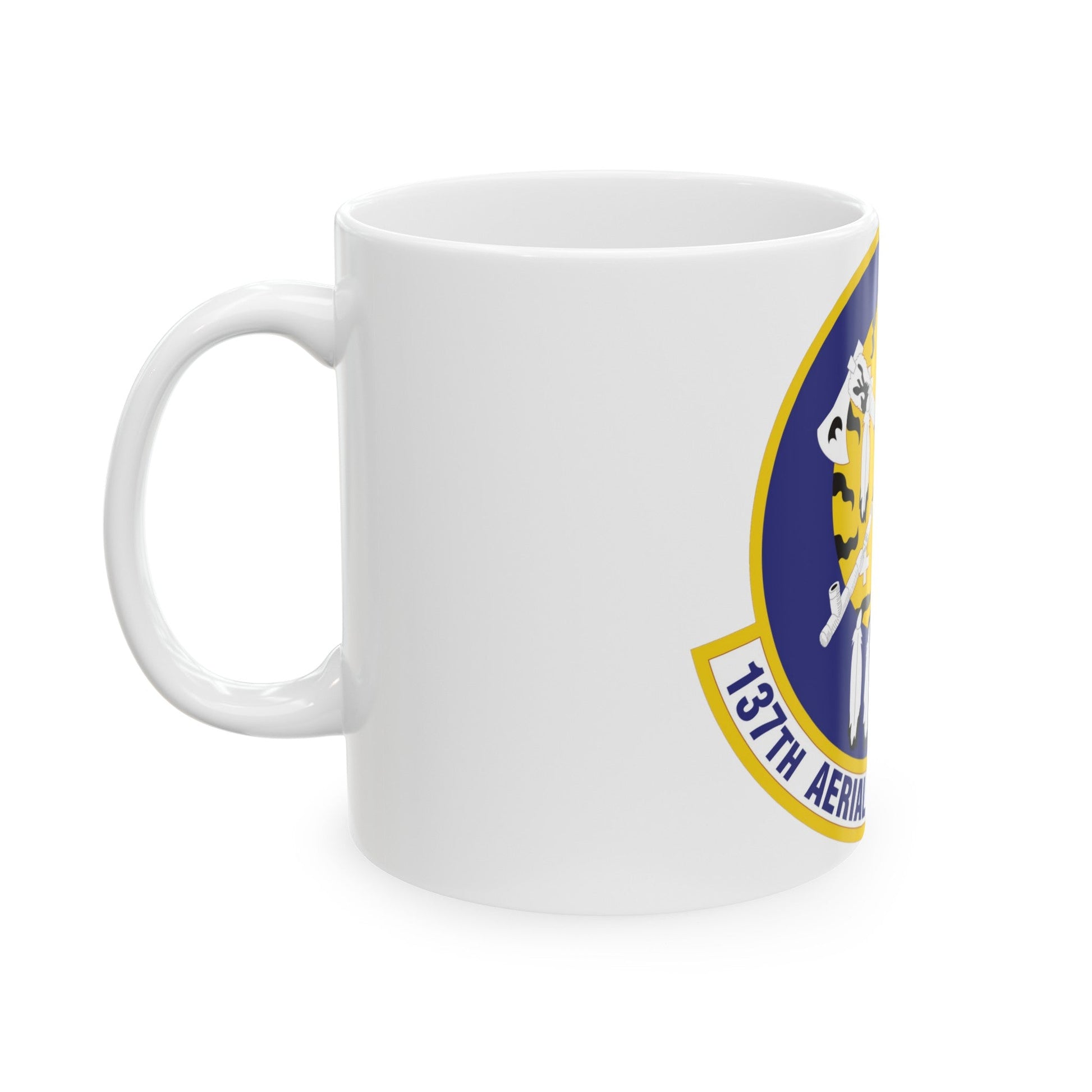 137th Aerial Port Squadron (U.S. Air Force) White Coffee Mug-The Sticker Space