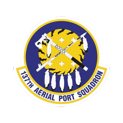137th Aerial Port Squadron (U.S. Air Force) STICKER Vinyl Kiss-Cut Decal - The Sticker Space