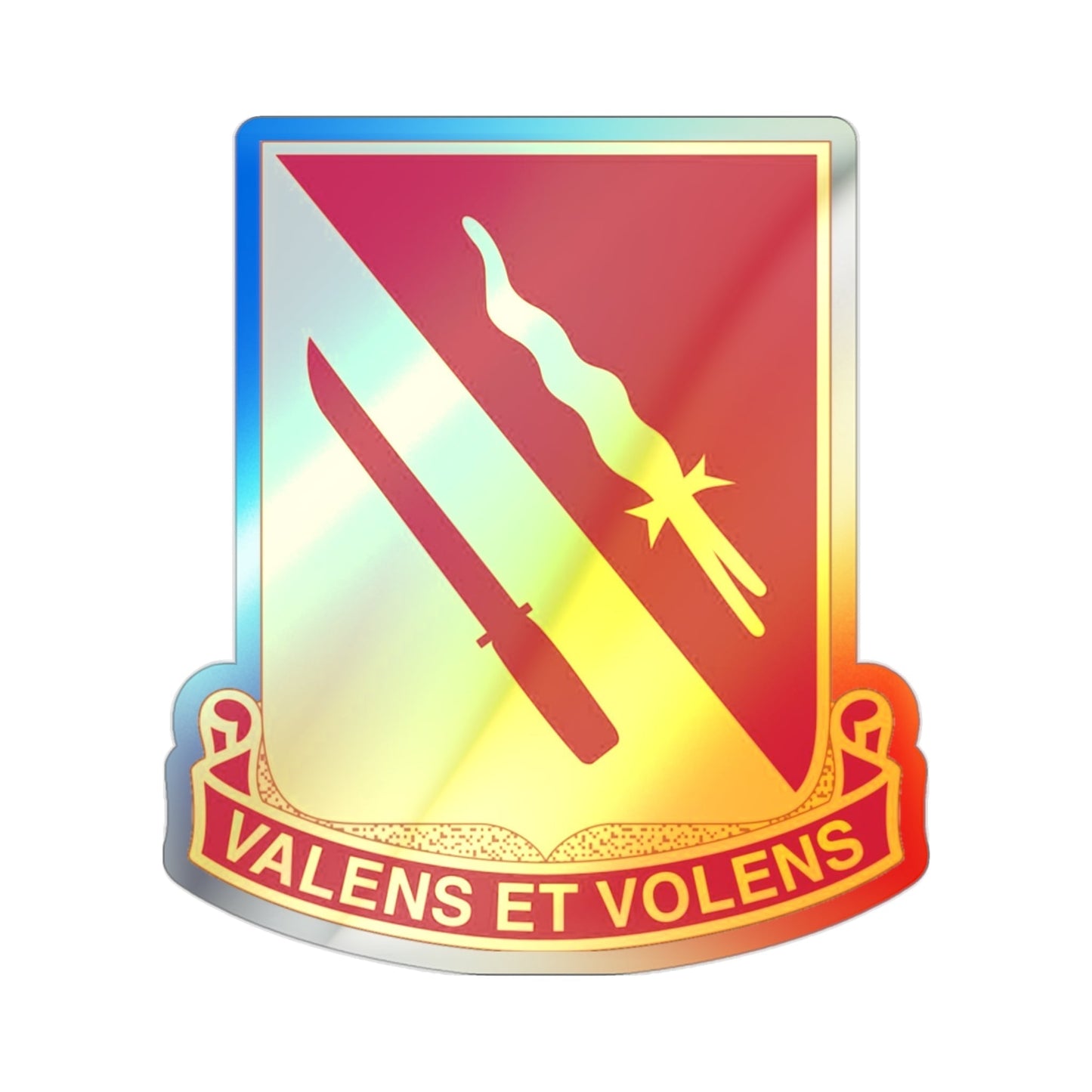 137th Artillery Regiment (U.S. Army) Holographic STICKER Die-Cut Vinyl Decal-2 Inch-The Sticker Space