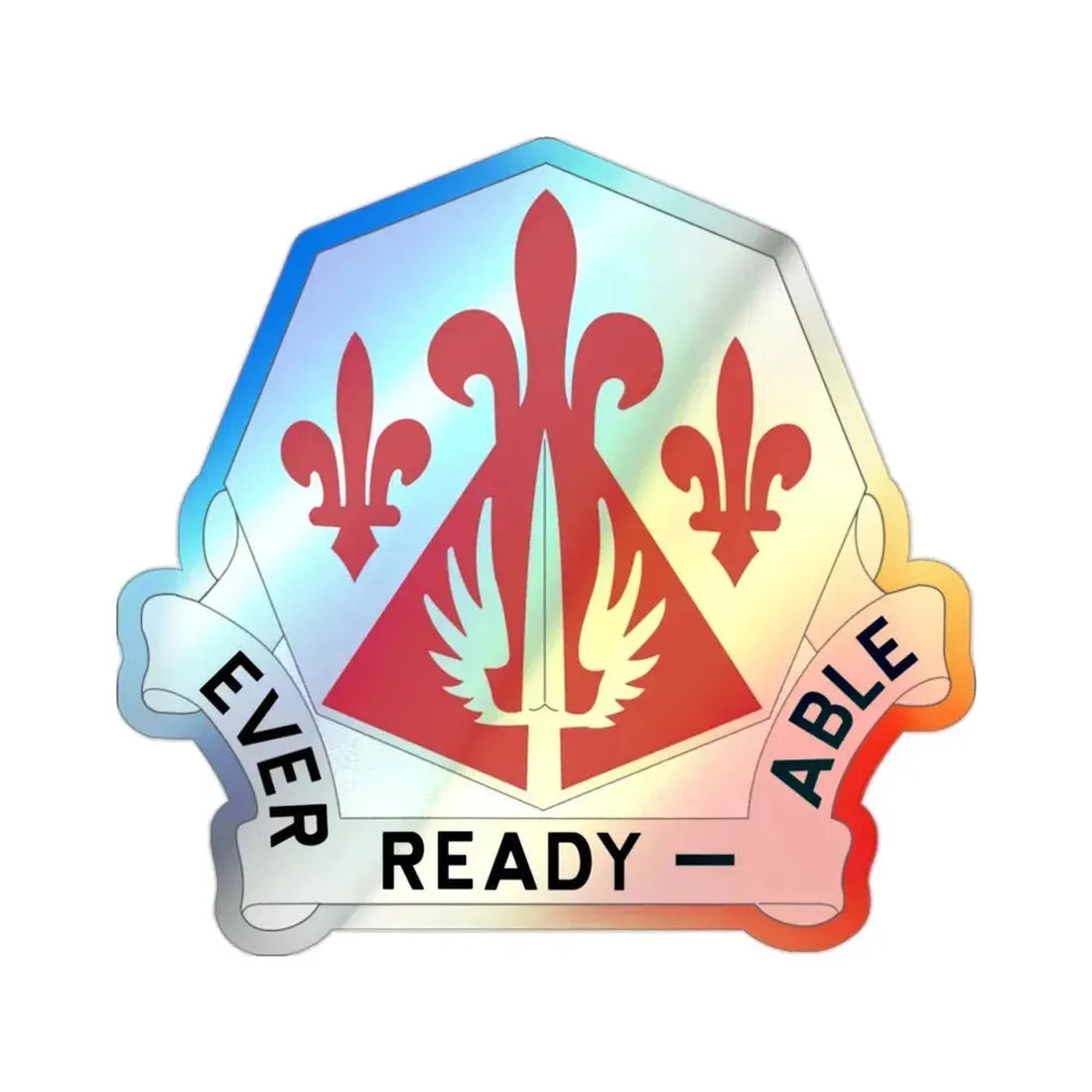 138 Engineer Group (U.S. Army) Holographic STICKER Die-Cut Vinyl Decal - The Sticker Space