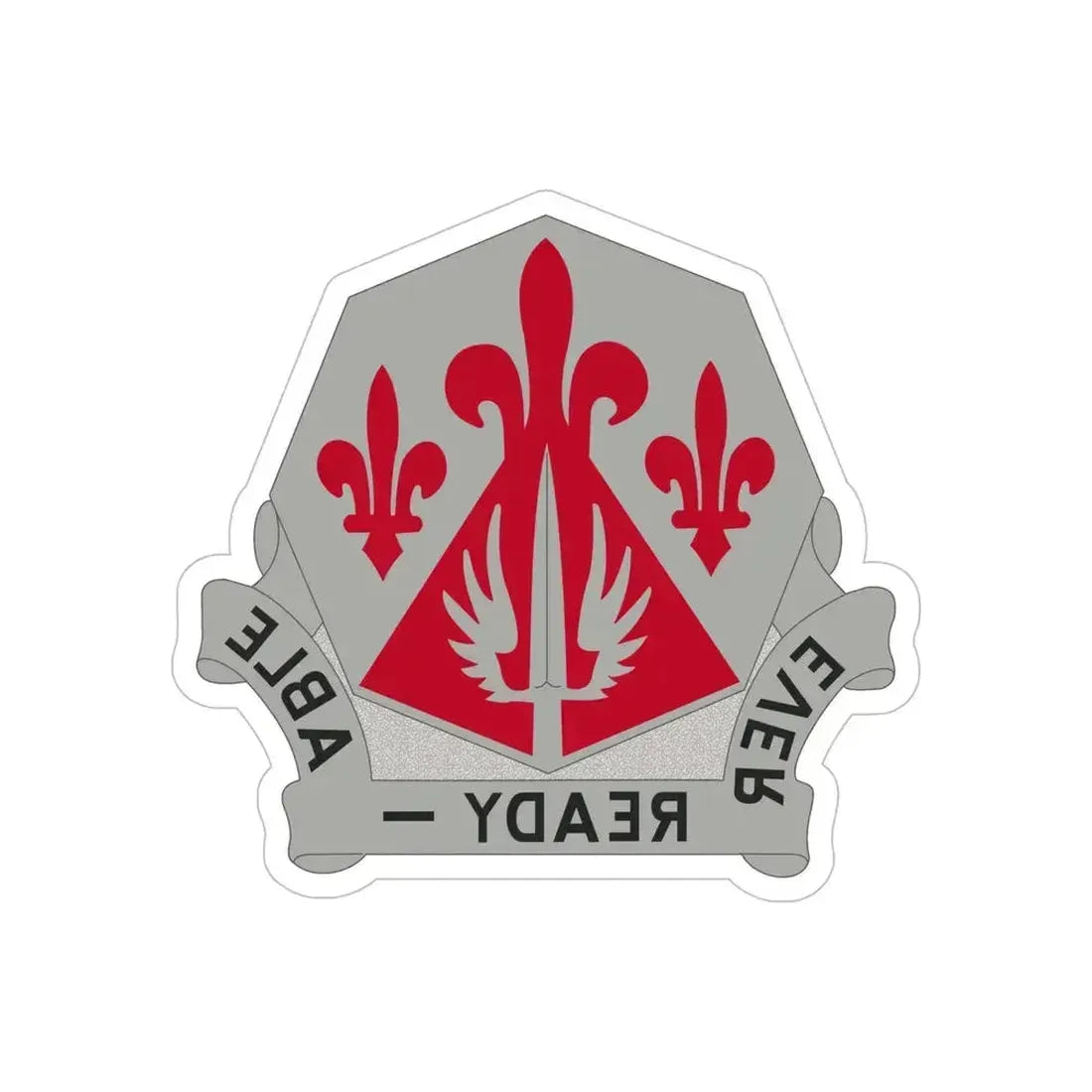 138 Engineer Group (U.S. Army) REVERSE PRINT Transparent Die-Cut STICKER 6 Inch Die-Cut Transparent - The Sticker Space