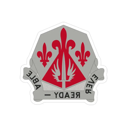 138 Engineer Group (U.S. Army) REVERSE PRINT Transparent Die-Cut STICKER - The Sticker Space