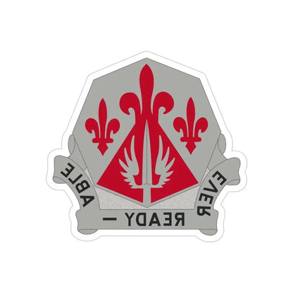 138 Engineer Group (U.S. Army) REVERSE PRINT Transparent Die-Cut STICKER - The Sticker Space