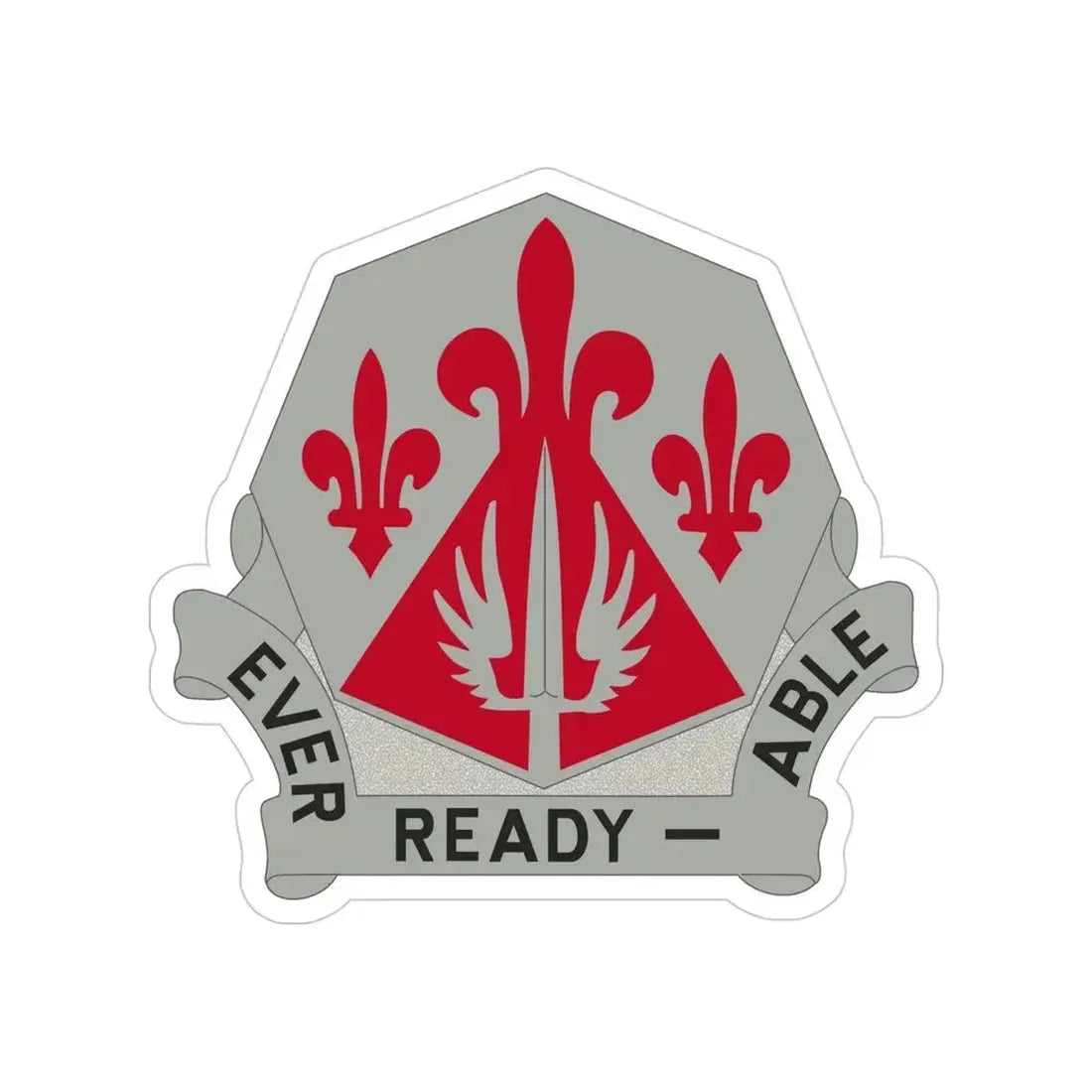 138 Engineer Group (U.S. Army) Transparent STICKER Die-Cut Vinyl Decal 4 Inch - The Sticker Space