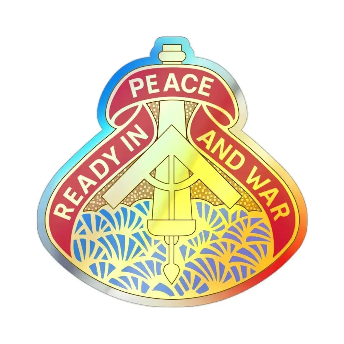 138 Field Artillery Brigade 2 (U.S. Army) Holographic STICKER Die-Cut Vinyl Decal 2 Inch Holographic - The Sticker Space