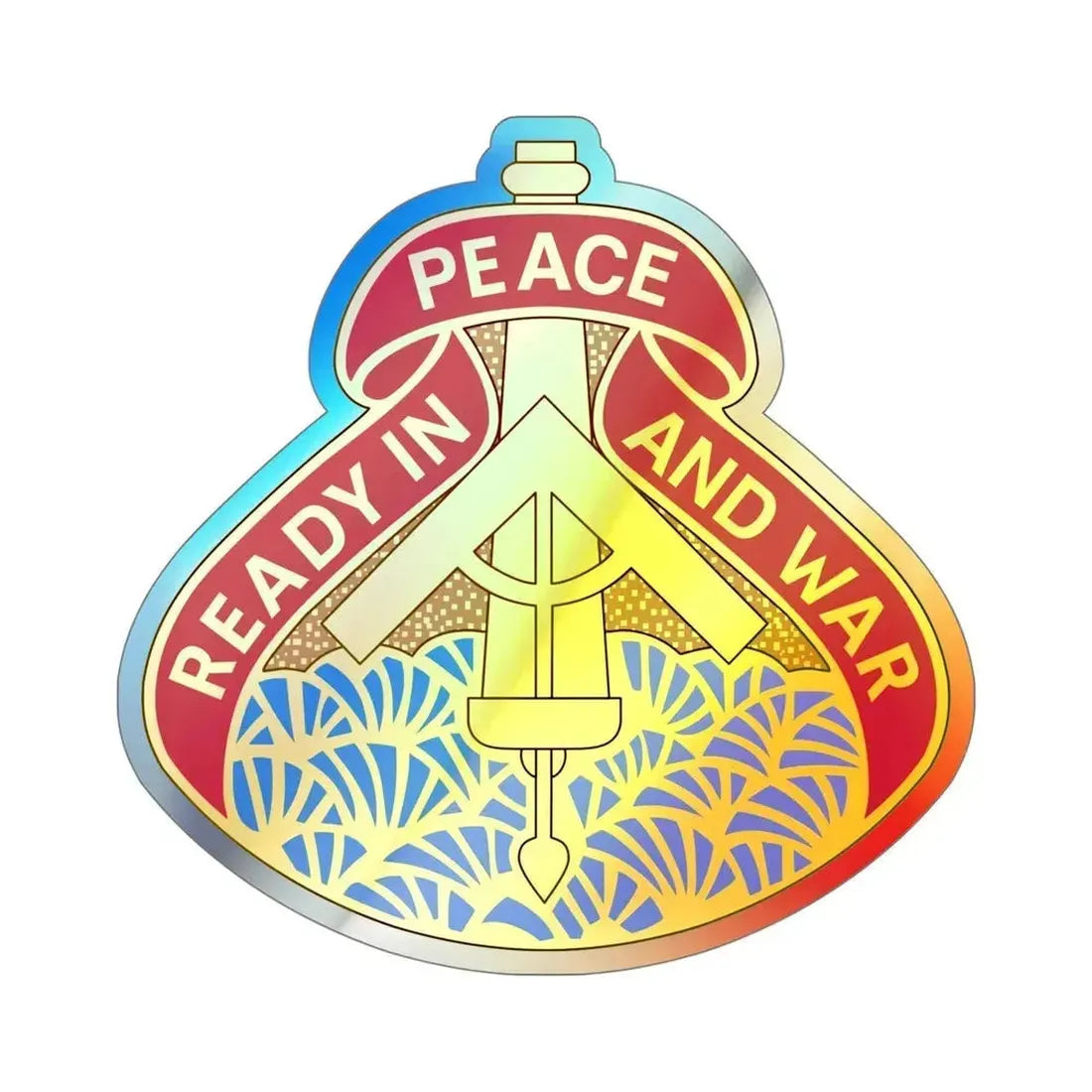 138 Field Artillery Brigade 2 (U.S. Army) Holographic STICKER Die-Cut Vinyl Decal 5 Inch Holographic - The Sticker Space