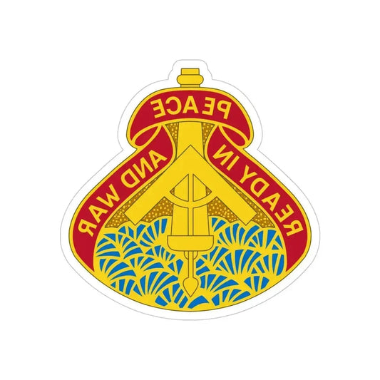 138 Field Artillery Brigade 2 (U.S. Army) REVERSE PRINT Transparent Die-Cut STICKER 6 Inch Die-Cut Transparent - The Sticker Space