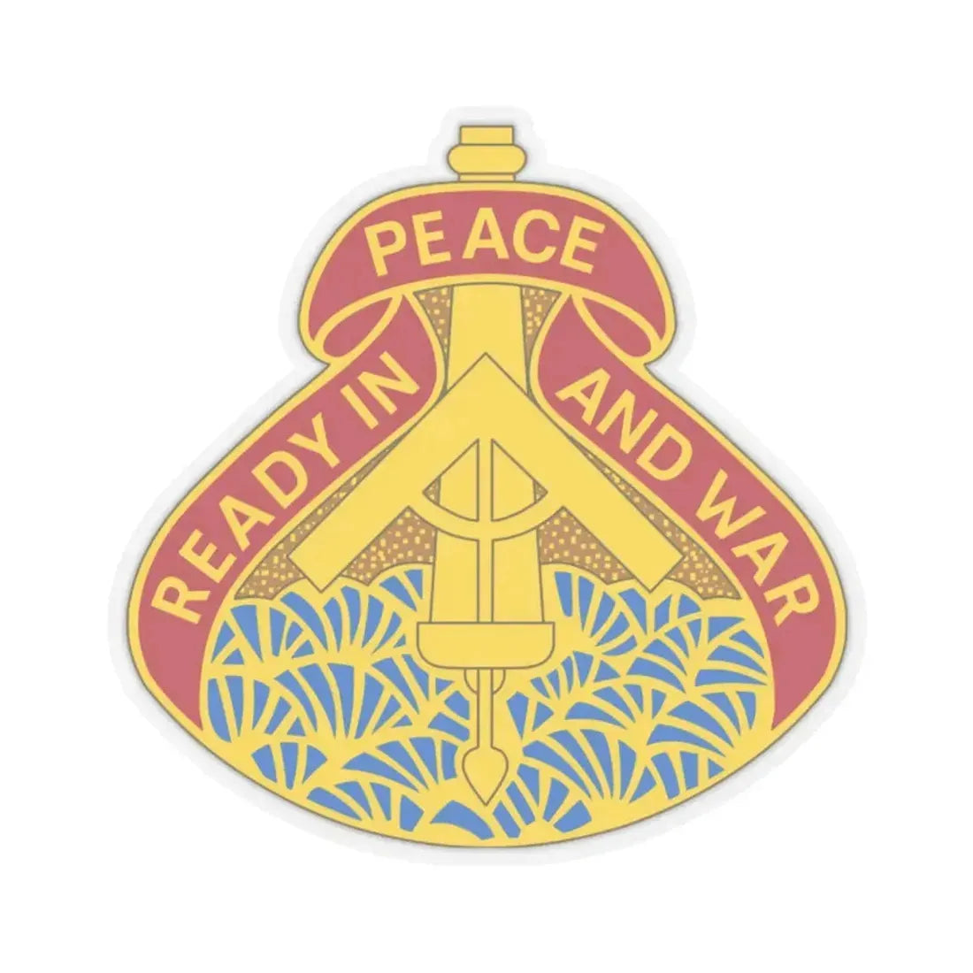 138 Field Artillery Brigade 2 (U.S. Army) STICKER Vinyl Kiss-Cut Decal 2 Inch Transparent - The Sticker Space