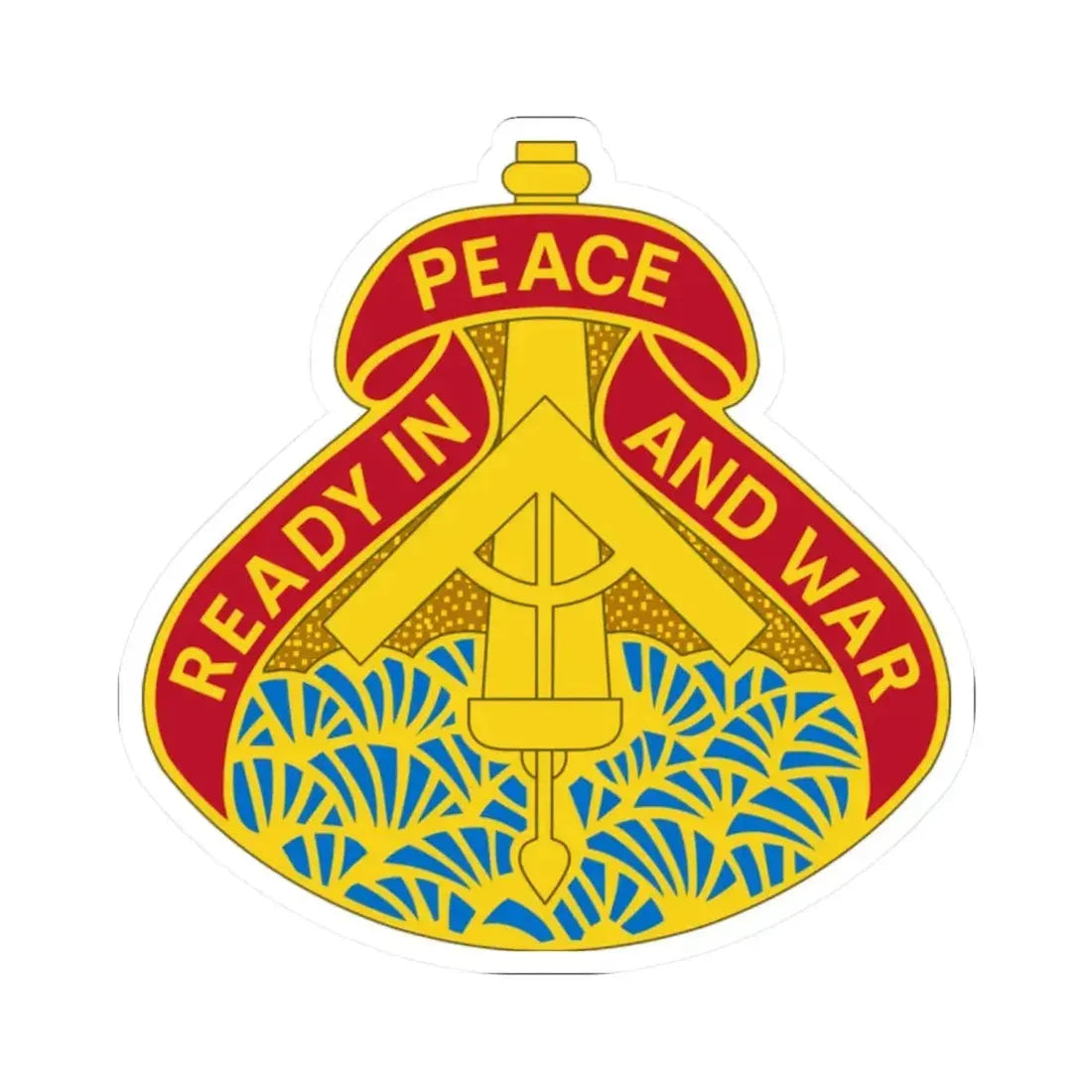 138 Field Artillery Brigade 2 (U.S. Army) STICKER Vinyl Kiss-Cut Decal 2 Inch White - The Sticker Space