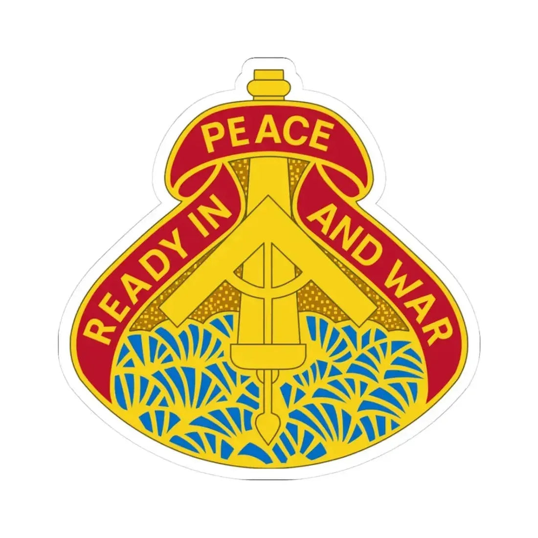 138 Field Artillery Brigade 2 (U.S. Army) STICKER Vinyl Kiss-Cut Decal 3 Inch White - The Sticker Space