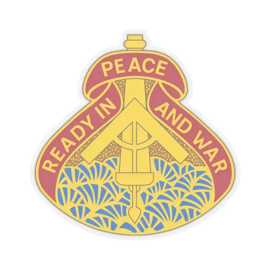 138 Field Artillery Brigade 2 (U.S. Army) STICKER Vinyl Kiss-Cut Decal 4 Inch Transparent - The Sticker Space