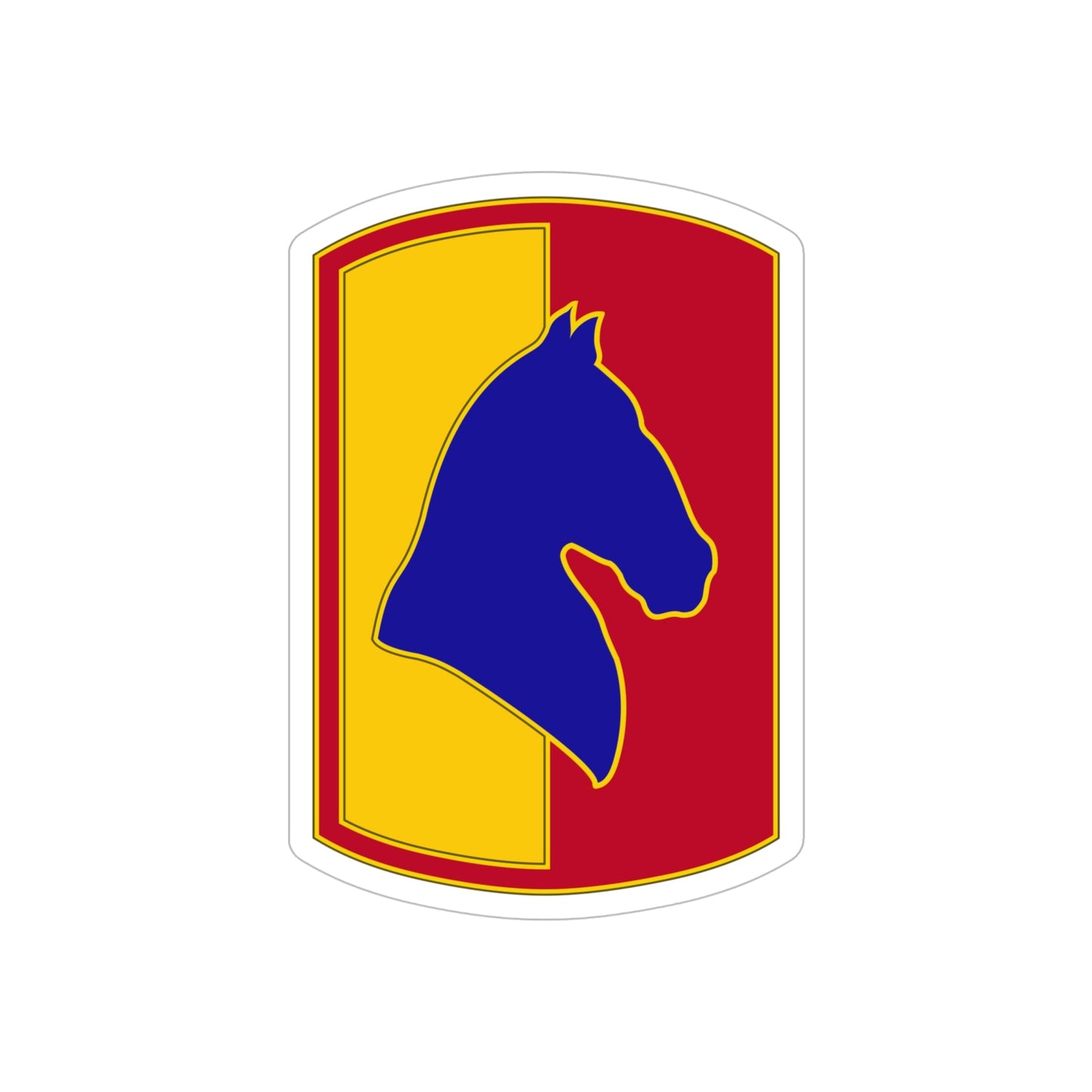 138 Field Artillery Brigade 3 (U.S. Army) REVERSE PRINT Transparent STICKER-6" × 6"-The Sticker Space