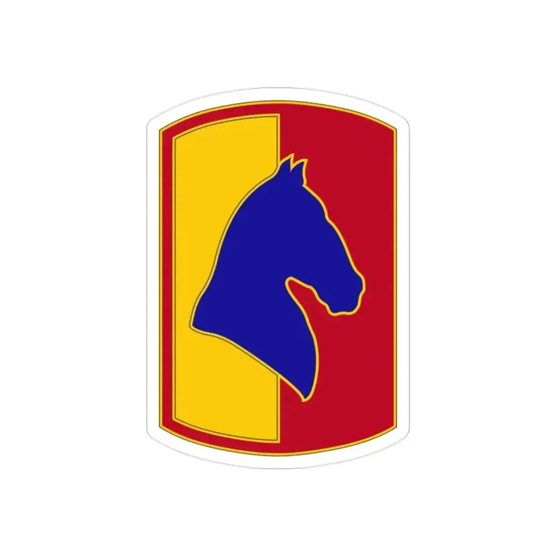 138 Field Artillery Brigade 3 (U.S. Army) REVERSE PRINT Transparent Die-Cut STICKER 2 Inch Die-Cut Transparent - The Sticker Space