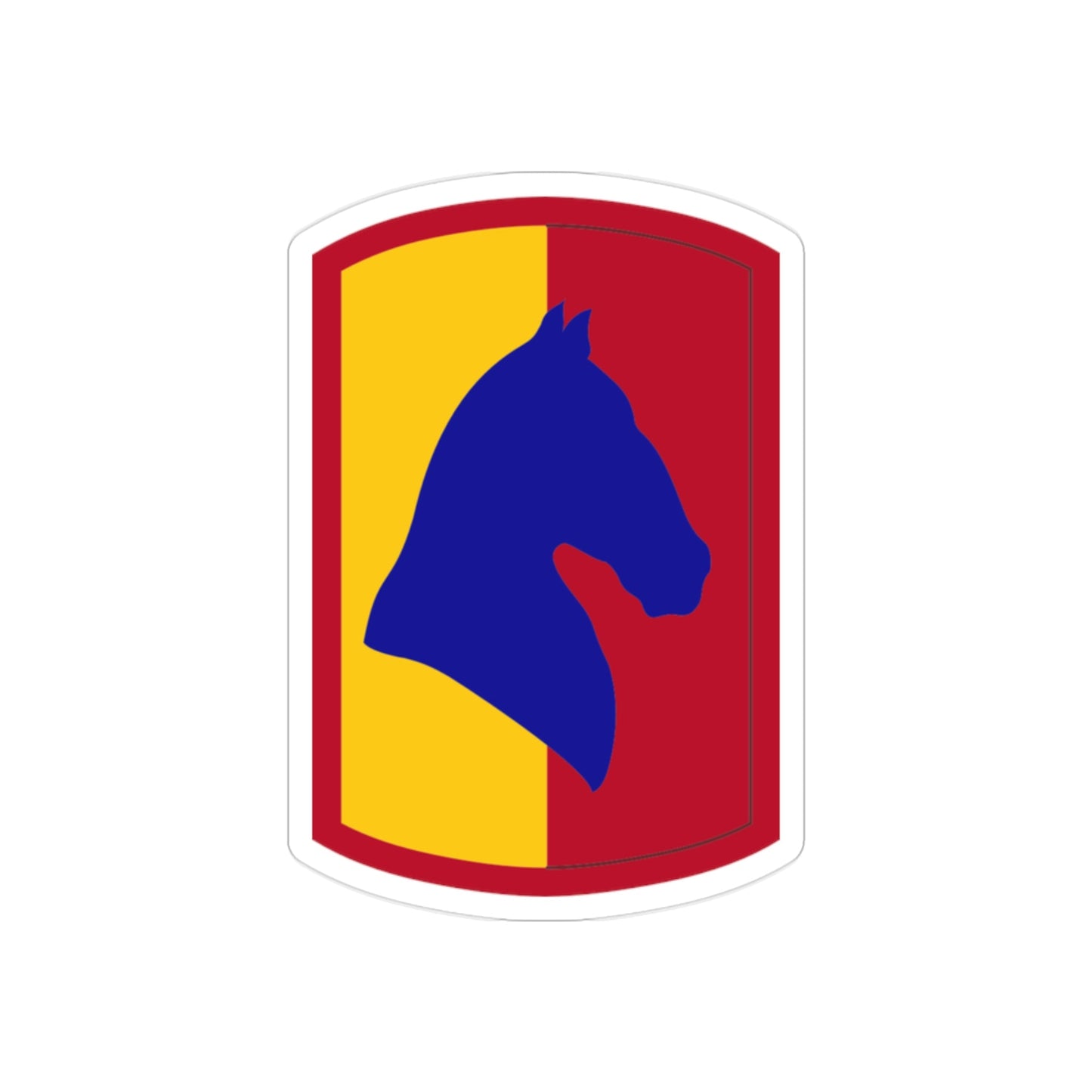 138 Field Artillery Brigade (U.S. Army) REVERSE PRINT Transparent STICKER-2 Inch-The Sticker Space