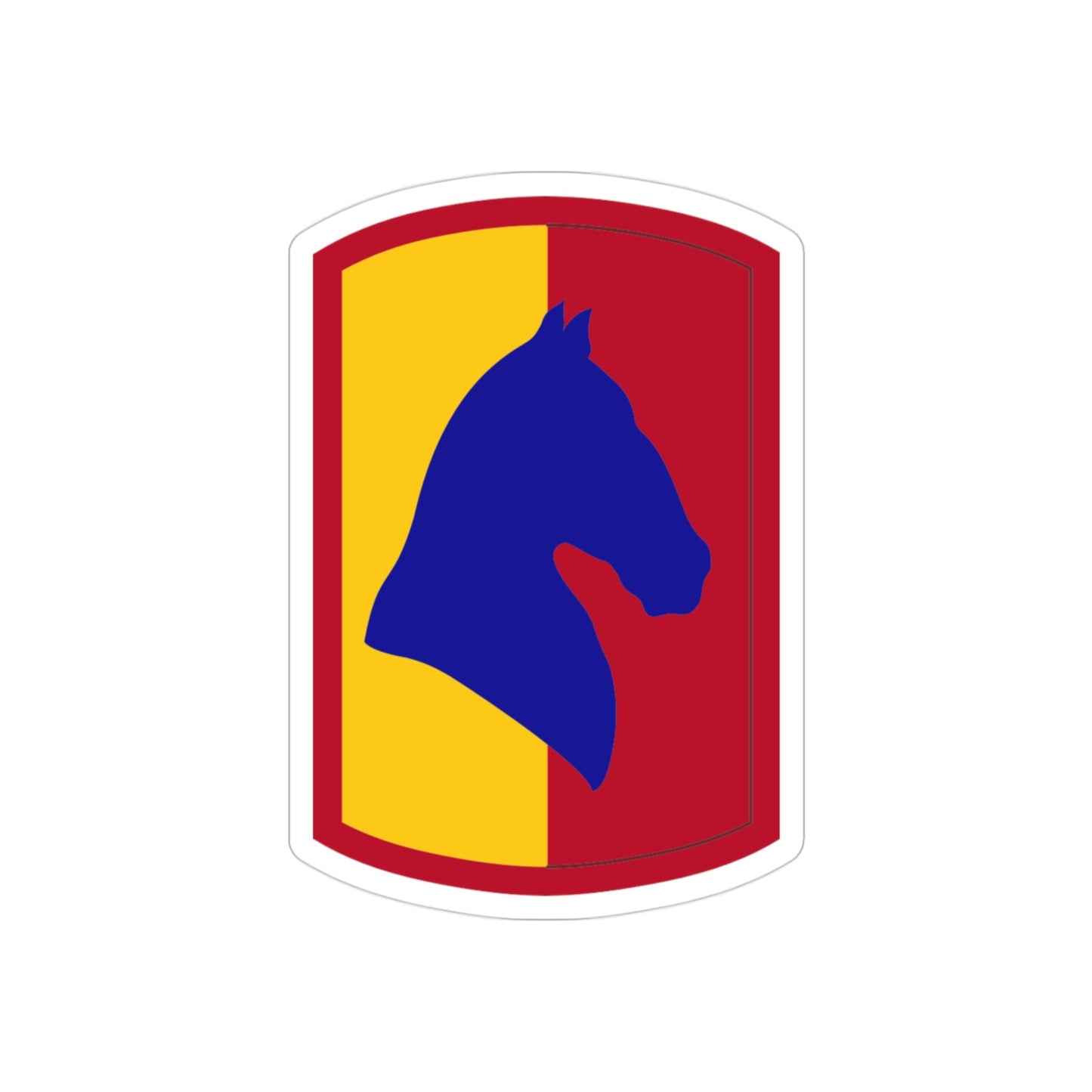 138 Field Artillery Brigade (U.S. Army) REVERSE PRINT Transparent STICKER-3 Inch-The Sticker Space