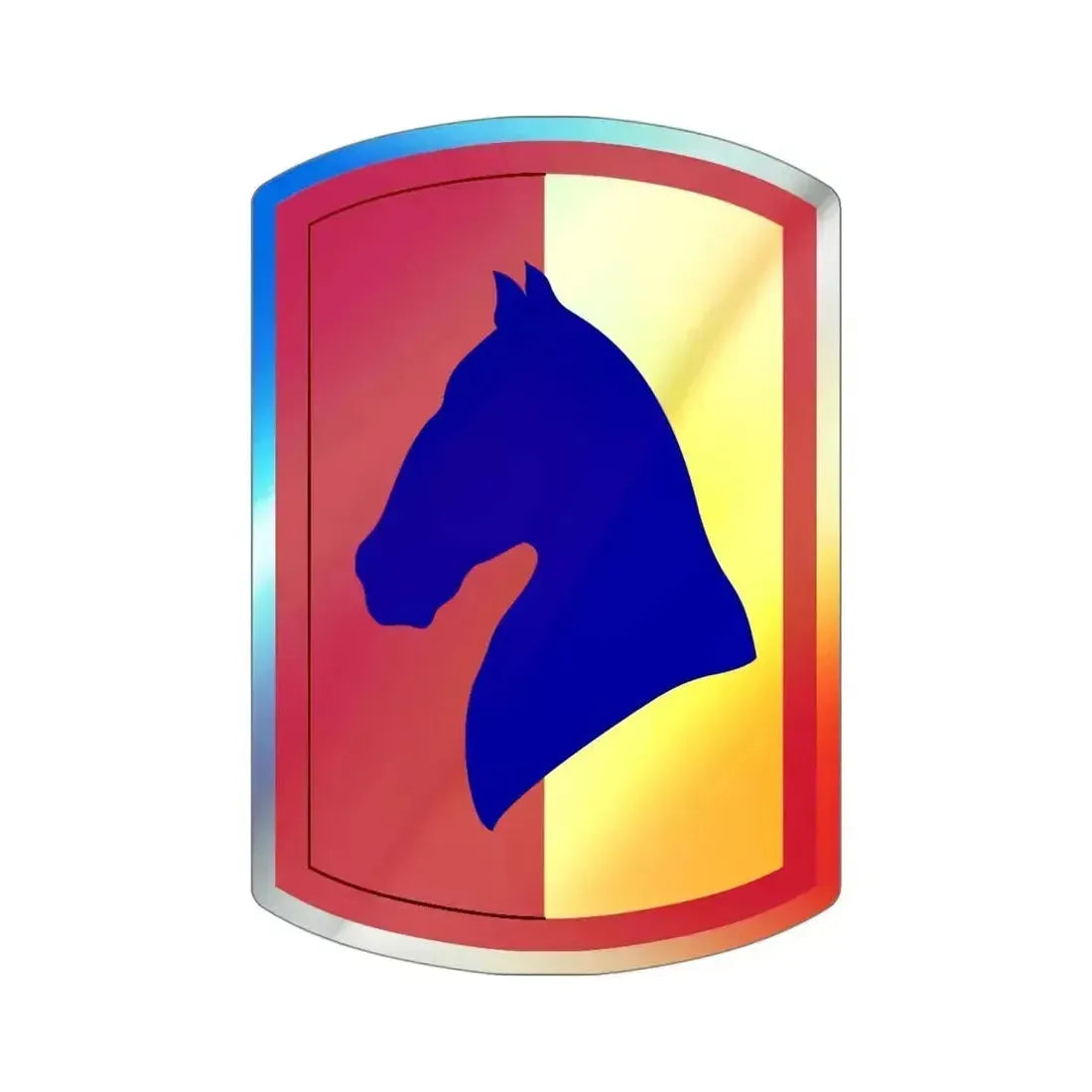 138 Field Artillery Brigade (U.S. Army) Holographic STICKER Die-Cut Vinyl Decal 4 Inch Holographic - The Sticker Space