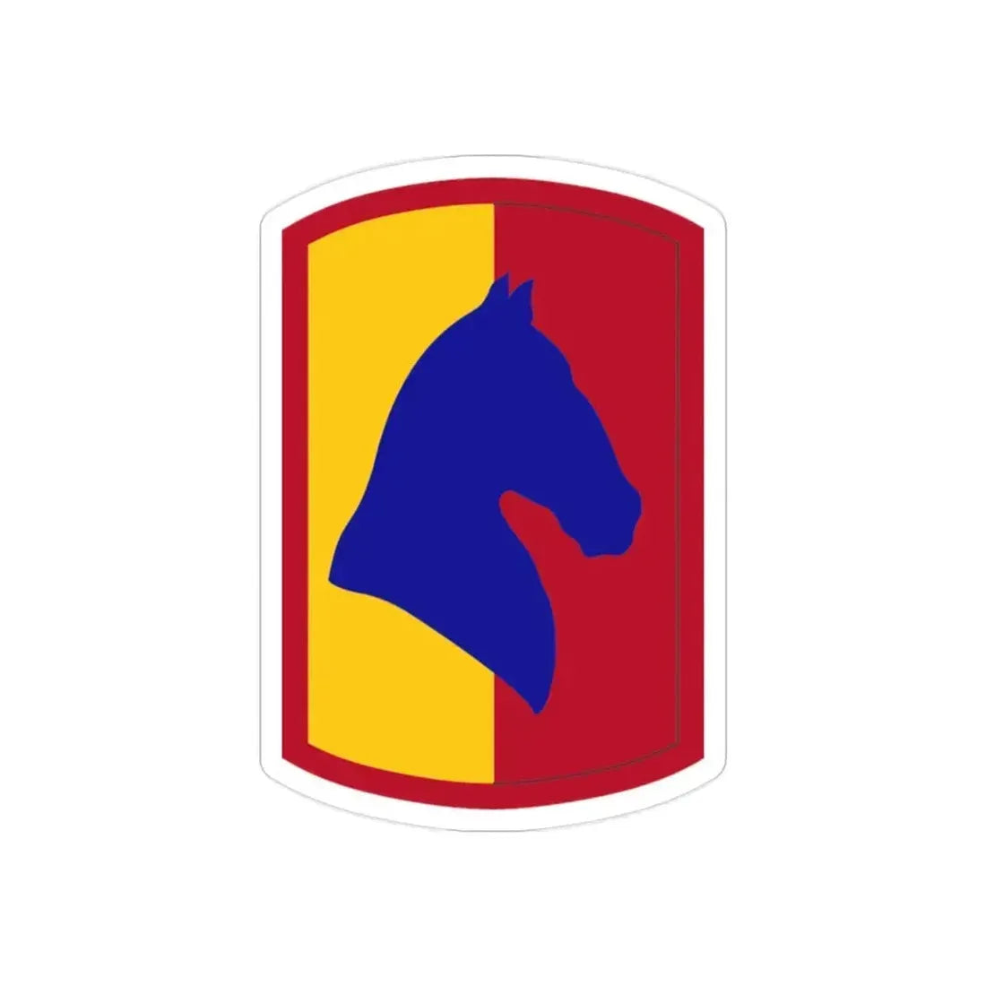 138 Field Artillery Brigade (U.S. Army) REVERSE PRINT Transparent Die-Cut STICKER 2 Inch Die-Cut Transparent - The Sticker Space