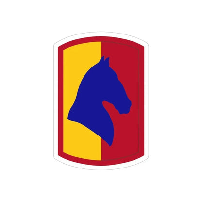 138 Field Artillery Brigade (U.S. Army) REVERSE PRINT Transparent Die-Cut STICKER 4 Inch Die-Cut Transparent - The Sticker Space
