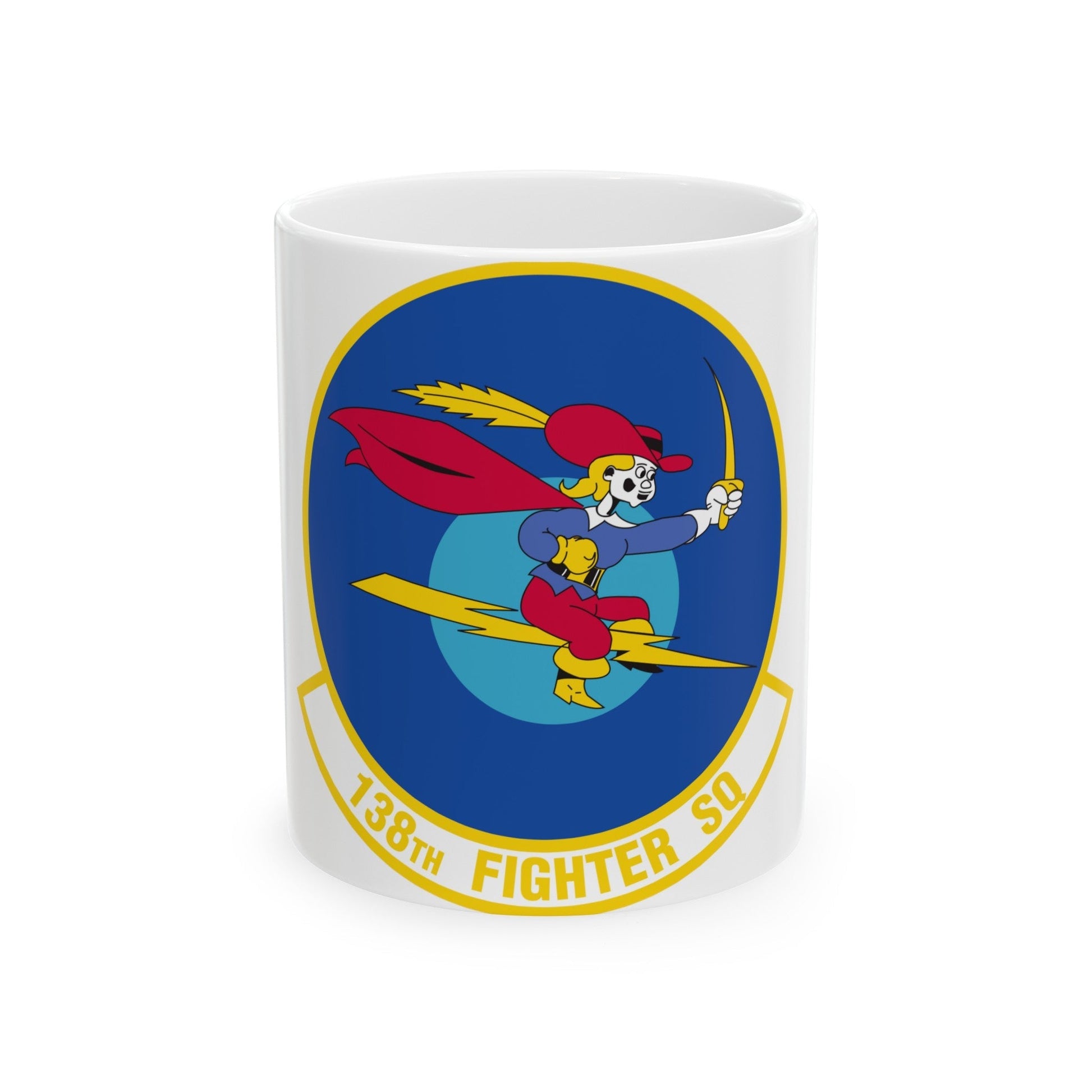 138 Fighter Squadron (U.S. Air Force) White Coffee Mug-11oz-The Sticker Space