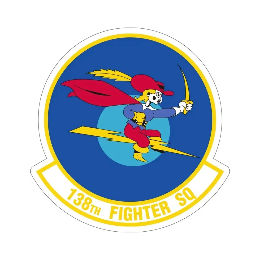 138 Fighter Squadron (U.S. Air Force) STICKER Vinyl Die-Cut Decal - The Sticker Space