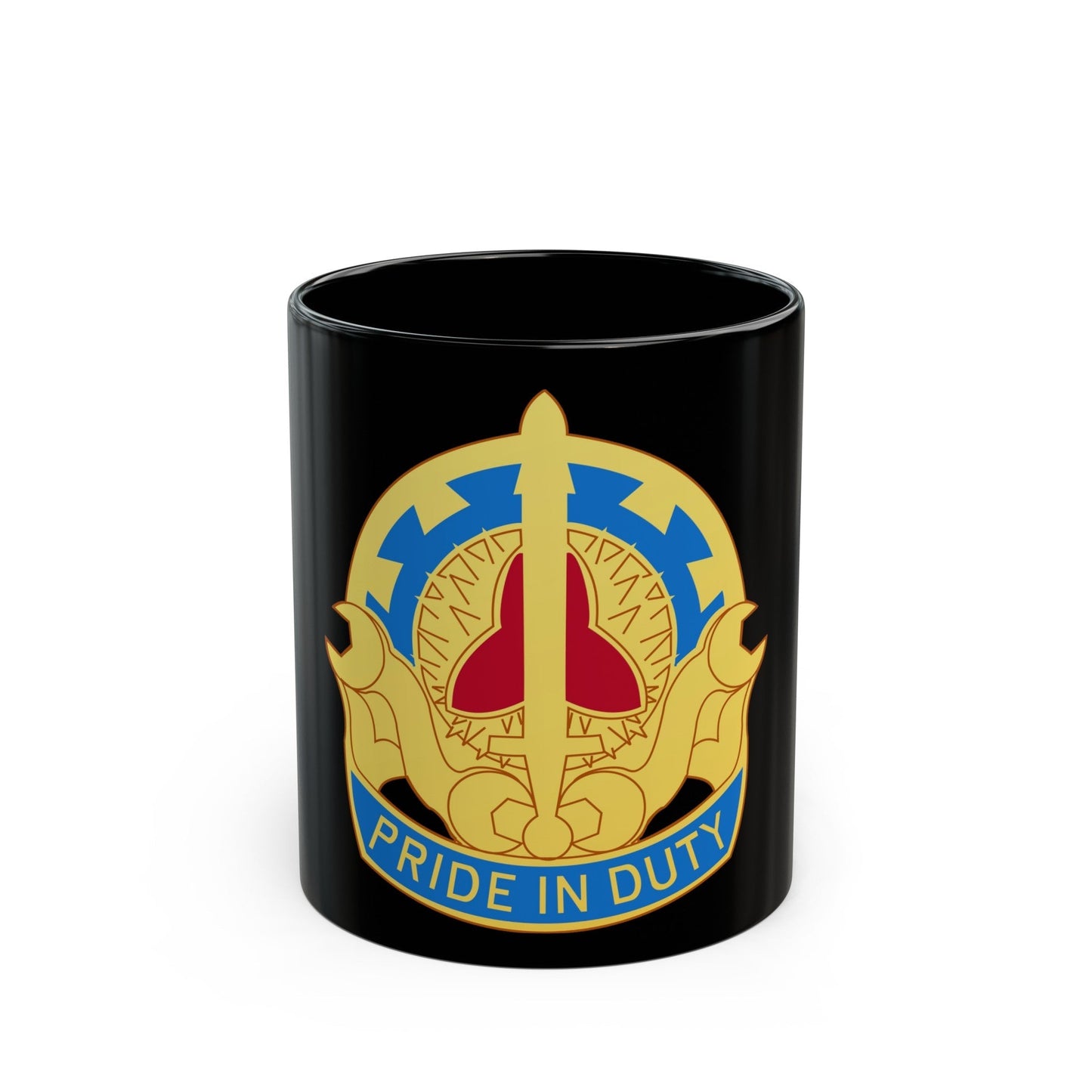 138 Maintenance Battalion (U.S. Army) Black Coffee Mug-11oz-The Sticker Space