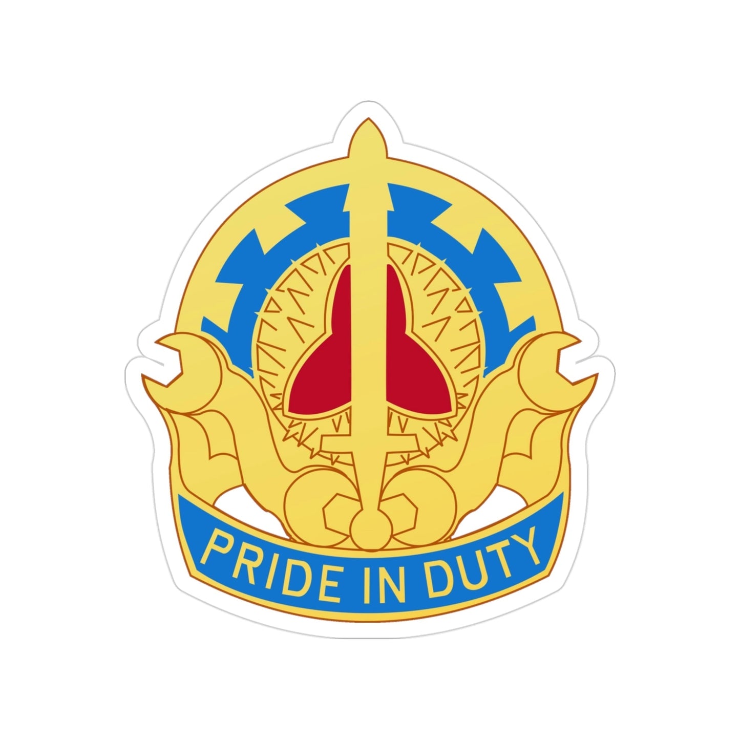 138 Maintenance Battalion (U.S. Army) Transparent STICKER Die-Cut Vinyl Decal-3 Inch-The Sticker Space