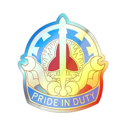 138 Maintenance Battalion (U.S. Army) Holographic STICKER Die-Cut Vinyl Decal 4 Inch Holographic - The Sticker Space
