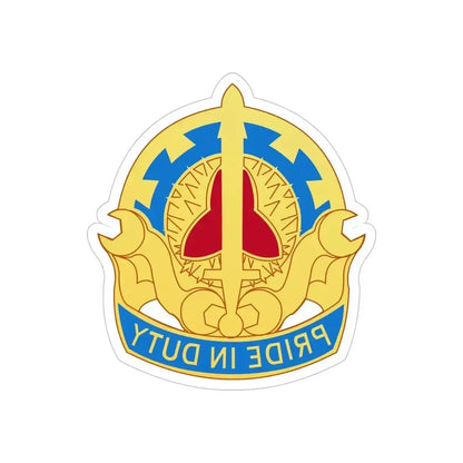 138 Maintenance Battalion (U.S. Army) REVERSE PRINT Transparent Die-Cut STICKER 6 Inch Die-Cut Transparent - The Sticker Space