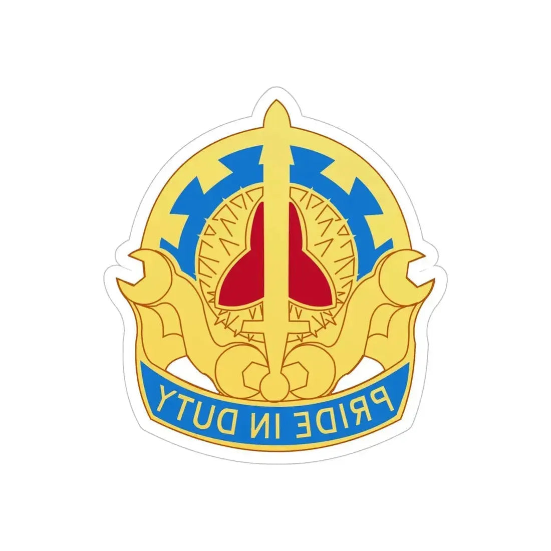 138 Maintenance Battalion (U.S. Army) REVERSE PRINT Transparent Die-Cut STICKER - The Sticker Space