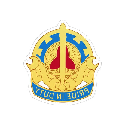 138 Maintenance Battalion (U.S. Army) REVERSE PRINT Transparent Die-Cut STICKER - The Sticker Space