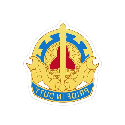 138 Maintenance Battalion (U.S. Army) REVERSE PRINT Transparent Die-Cut STICKER - The Sticker Space