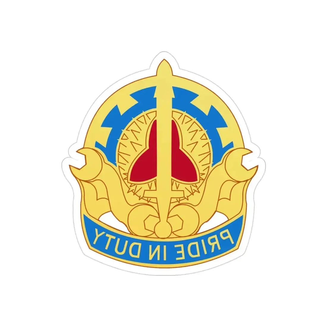 138 Maintenance Battalion (U.S. Army) REVERSE PRINT Transparent Die-Cut STICKER - The Sticker Space