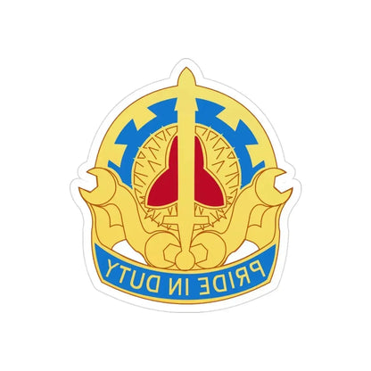 138 Maintenance Battalion (U.S. Army) REVERSE PRINT Transparent Die-Cut STICKER - The Sticker Space