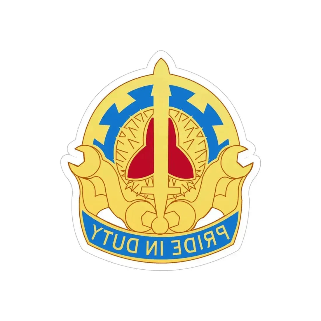 138 Maintenance Battalion (U.S. Army) REVERSE PRINT Transparent Die-Cut STICKER - The Sticker Space